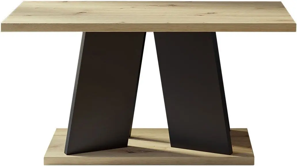 Журнальный столик Mirjan24 Josiah/Mufo 110x70 (Artisan Oak/Black)