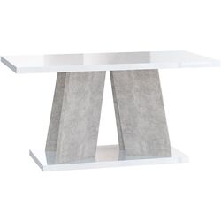 Журнальный столик Mirjan24 Josiah/Mufo 110x70 (White Gloss/Concrete) Thumb