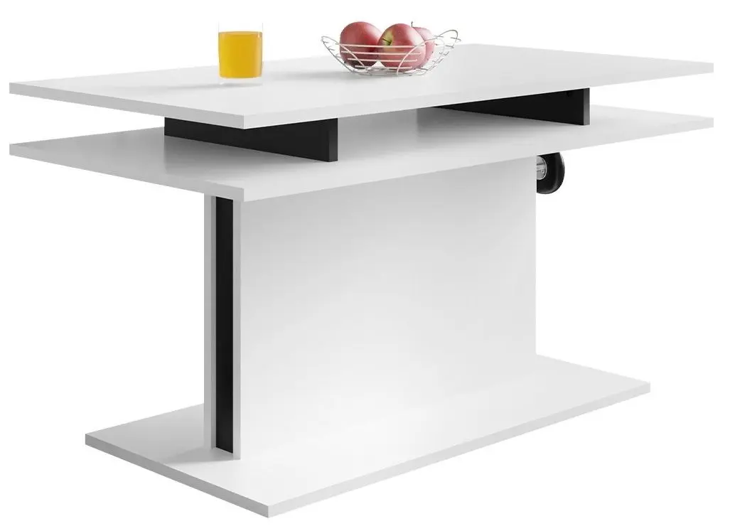 Журнальный столик Mirjan24 Kobali 2/L2 (White/Black) - 2