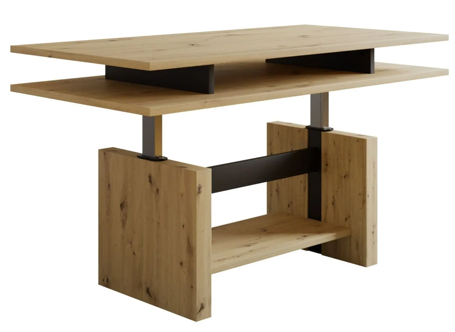 Журнальный столик Mirjan24 Kobali 3/L3 (Artisan Oak/Black) - 2