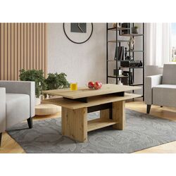 Журнальный столик Mirjan24 Kobali 3/L3 (Artisan Oak/Black) Thumb