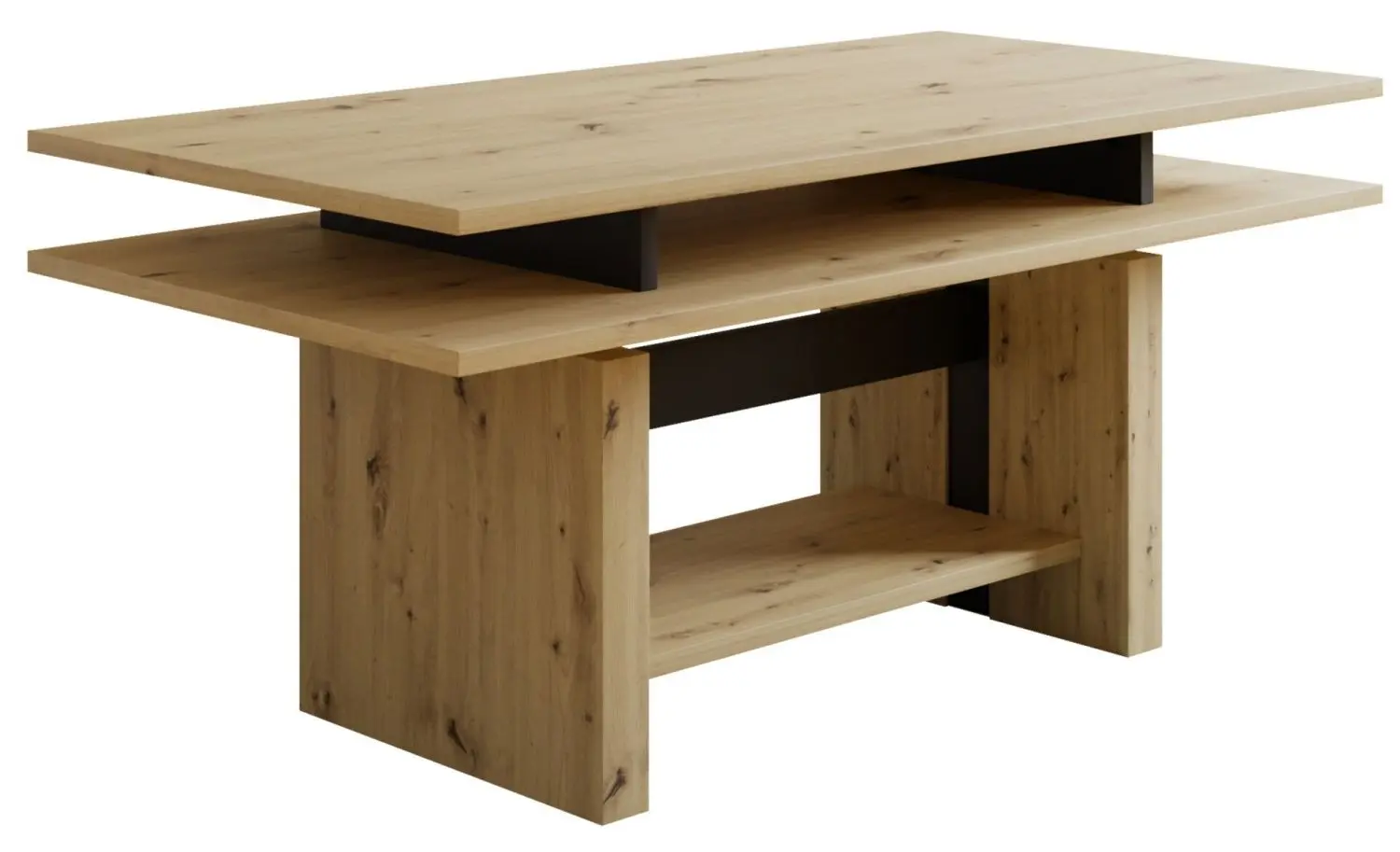 Журнальный столик Mirjan24 Kobali 3/L3 (Artisan Oak/Black)