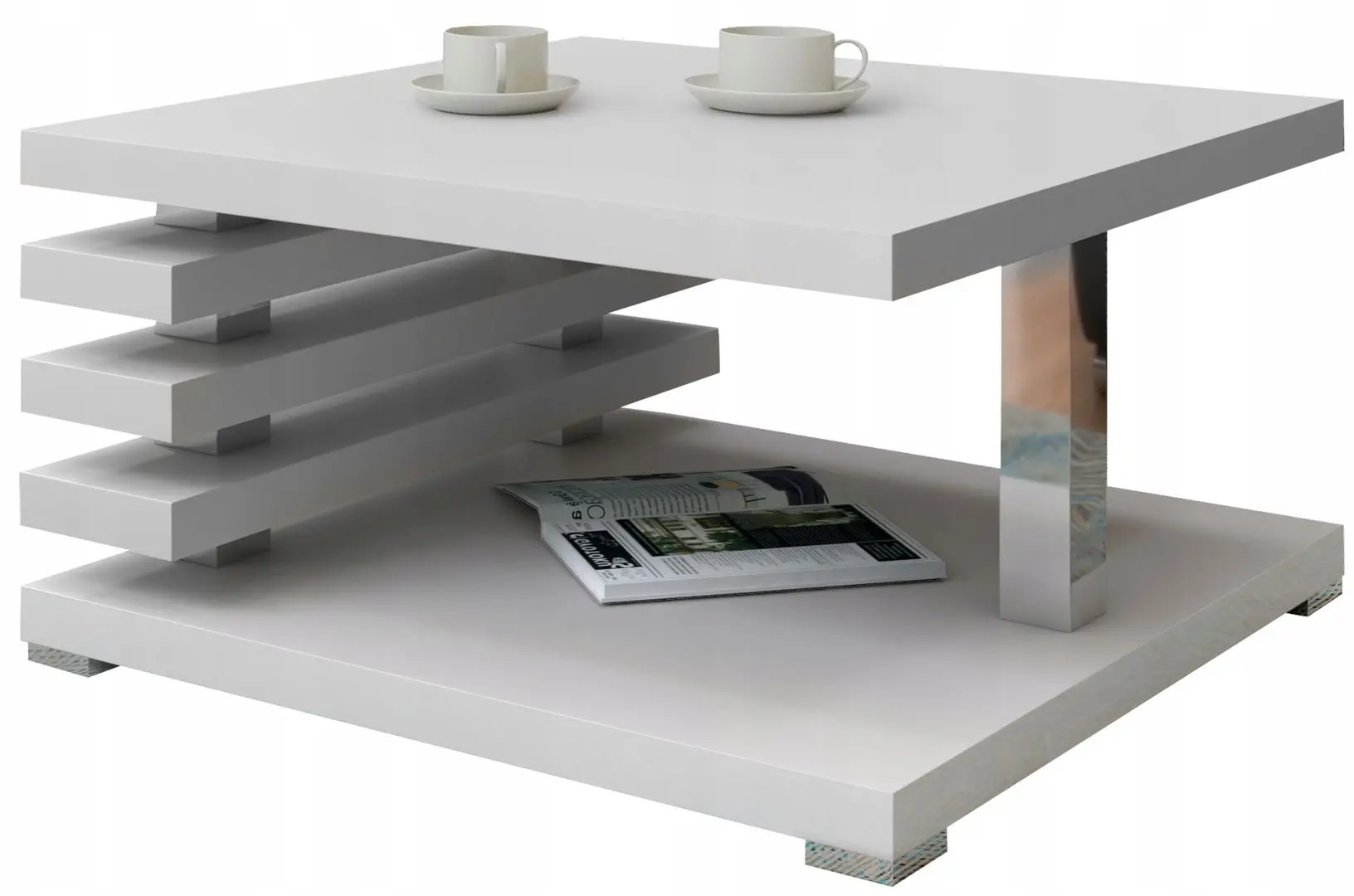 Masa pentru reviste Mirjan24 Komoso/Kyoto (White)