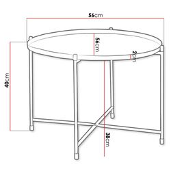 Журнальный столик Mirjan24 Koppori/Seattle (Black) Thumb