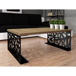 Журнальный столик Mirjan24 Lessa/Pales (Black/Oak Veneer) Thumb