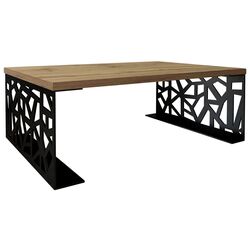 Masa pentru reviste Mirjan24 Lessa/Pales (Black/Oak Veneer)