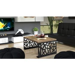 Журнальный столик Mirjan24 Lessa/Pales (Black/Oak Veneer) Thumb