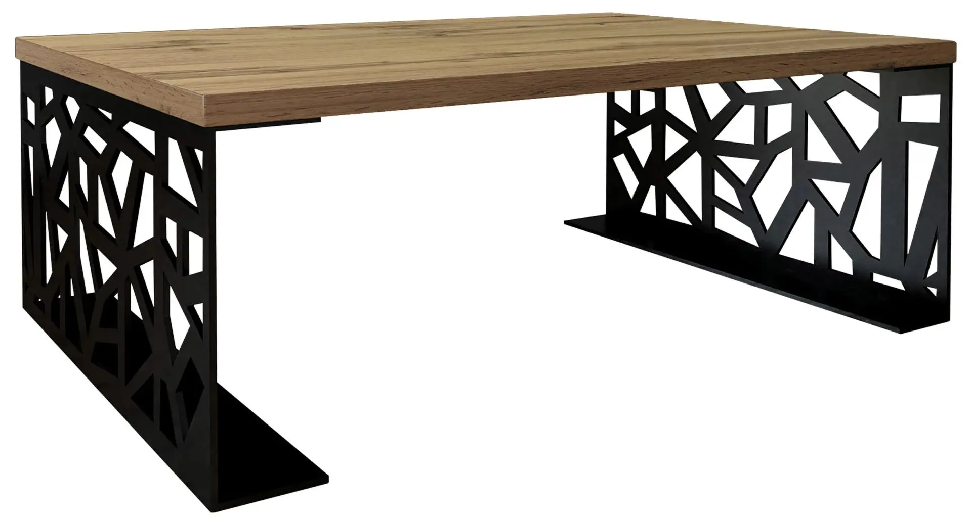 Журнальный столик Mirjan24 Lessa/Pales (Black/Oak Veneer)