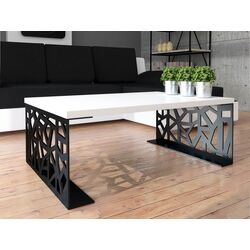 Masa pentru reviste Mirjan24 Lessa/Pales (Black/White Gloss) Thumb