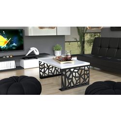 Masa pentru reviste Mirjan24 Lessa/Pales (Black/White Gloss) Thumb