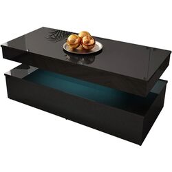 Журнальный столик Mirjan24 Lestiroll/Glossa 01 (Black Gloss)