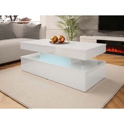 Журнальный столик Mirjan24 Lestiroll/Glossa 01 (White Gloss) Thumb