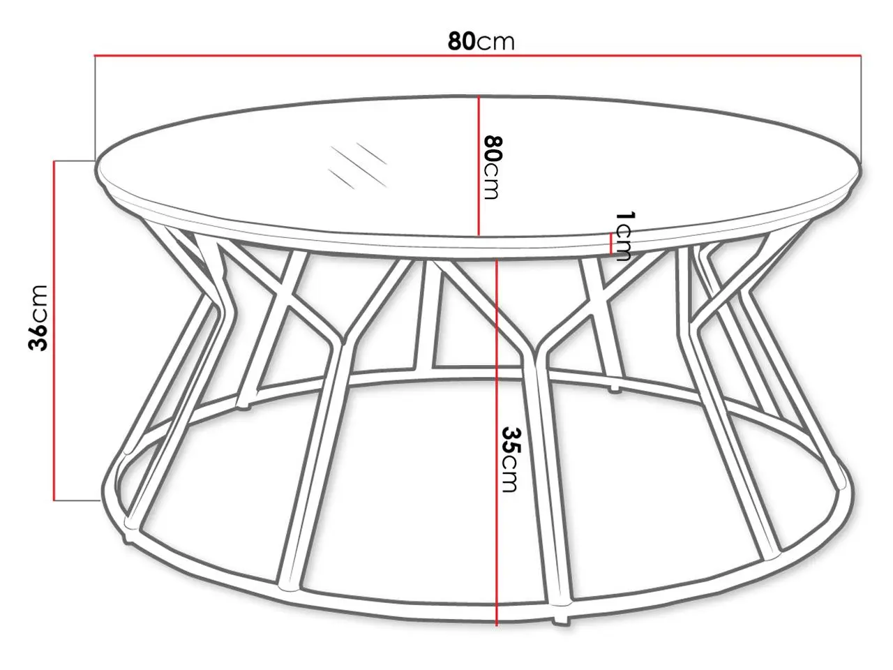 Журнальный столик Mirjan24 Lezonit/Lydia (Gray Glass/Black) - 3