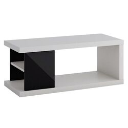 Masa pentru reviste Mirjan24 Ligurin 4P (White/Black Gloss)