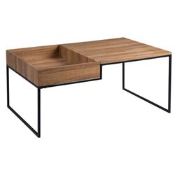 Журнальный столик Mirjan24 Lopir/Benno (Brown Oak/Black) Thumb