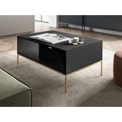 Журнальный столик Mirjan24 Mijano ML104/Nova L104 (Black/Gold)