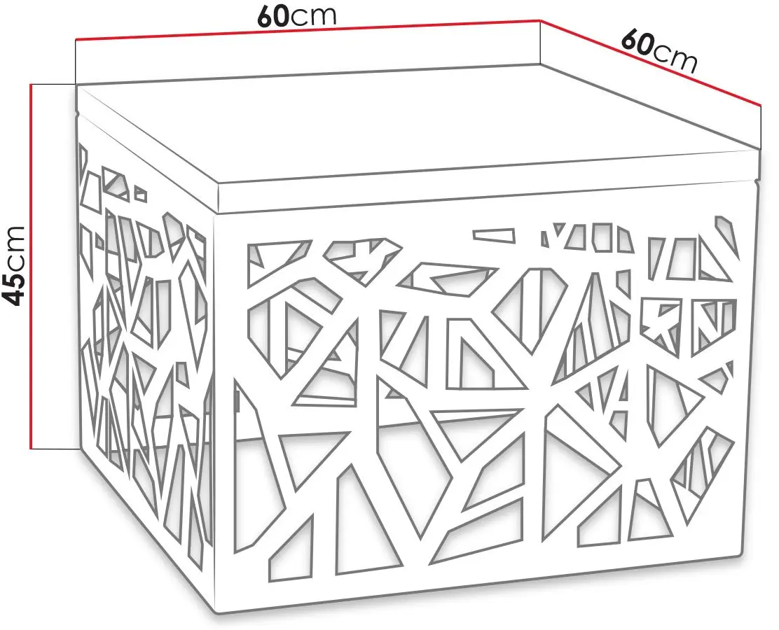 Masa pentru reviste Mirjan24 Mistal/Palis (Black/White Gloss) - 4