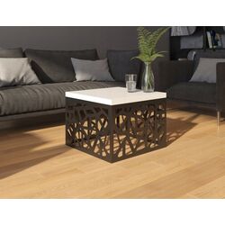 Masa pentru reviste Mirjan24 Mistal/Palis (Black/White Gloss) Thumb