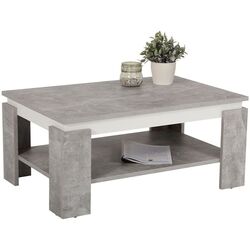 Журнальный столик Mirjan24 Monictru/Tim II (Concrete/White)