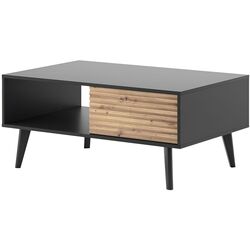 Журнальный столик Mirjan24 Mostero MSL104/Willow (Artisan Oak/Black) Thumb