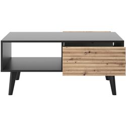 Журнальный столик Mirjan24 Mostero MSL104/Willow (Artisan Oak/Black) Thumb