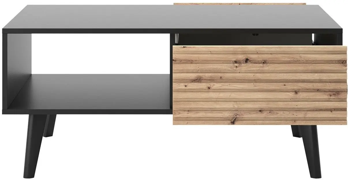 Журнальный столик Mirjan24 Mostero MSL104/Willow (Artisan Oak/Black) - 5