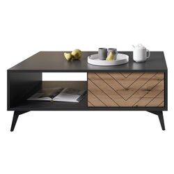 Журнальный столик Mirjan24 Namiro NL104/Diamond L104 (Black/Evoke Oak) Thumb