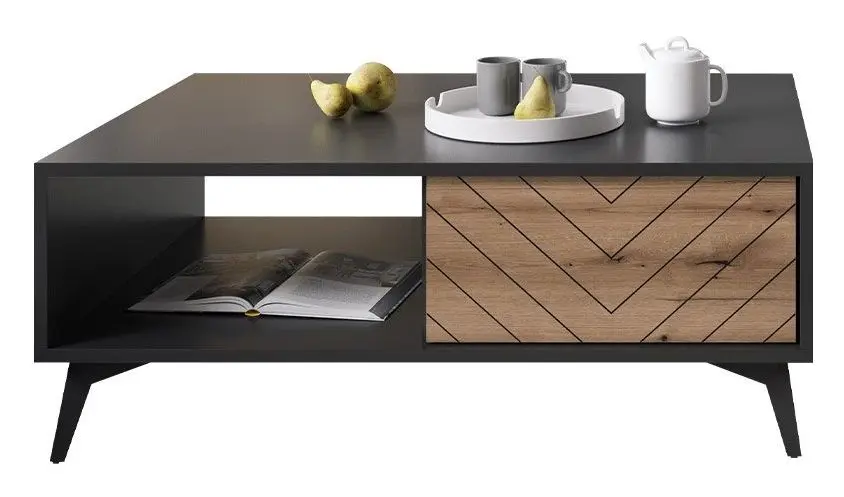 Журнальный столик Mirjan24 Namiro NL104/Diamond L104 (Black/Evoke Oak) - 3