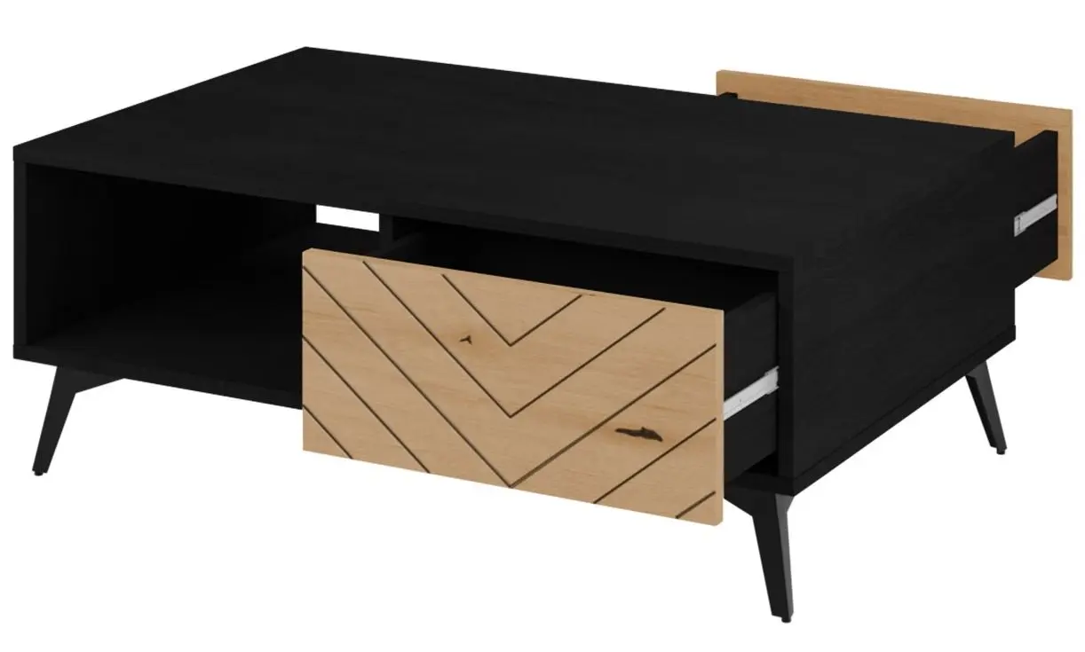 Журнальный столик Mirjan24 Namiro NL104/Diamond L104 (Black/Evoke Oak) - 4