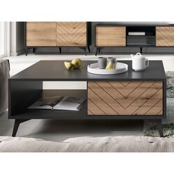 Журнальный столик Mirjan24 Namiro NL104/Diamond L104 (Black/Evoke Oak) Thumb