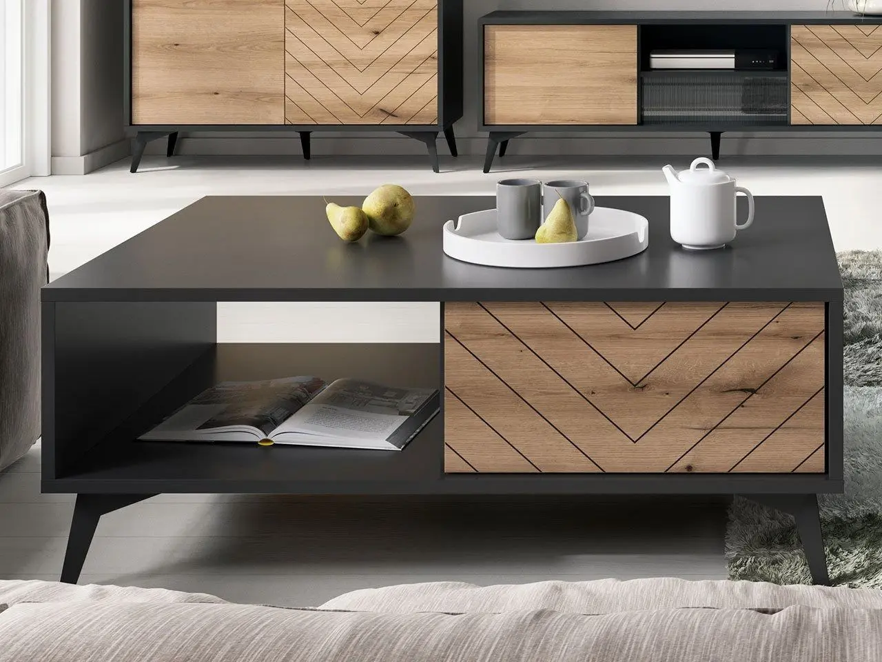 Журнальный столик Mirjan24 Namiro NL104/Diamond L104 (Black/Evoke Oak) - 5