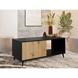 Журнальный столик Mirjan24 Oksawi 1K/Ovessi 1K (Artisan Oak/Black)