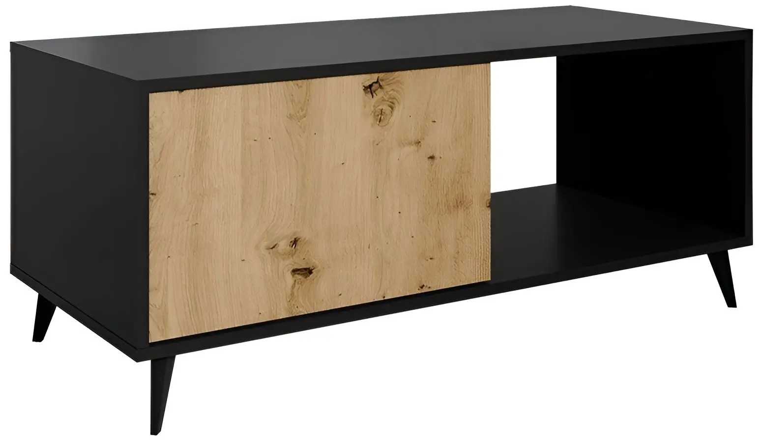 Журнальный столик Mirjan24 Oksawi 1K/Ovessi 1K (Artisan Oak/Black) - 3