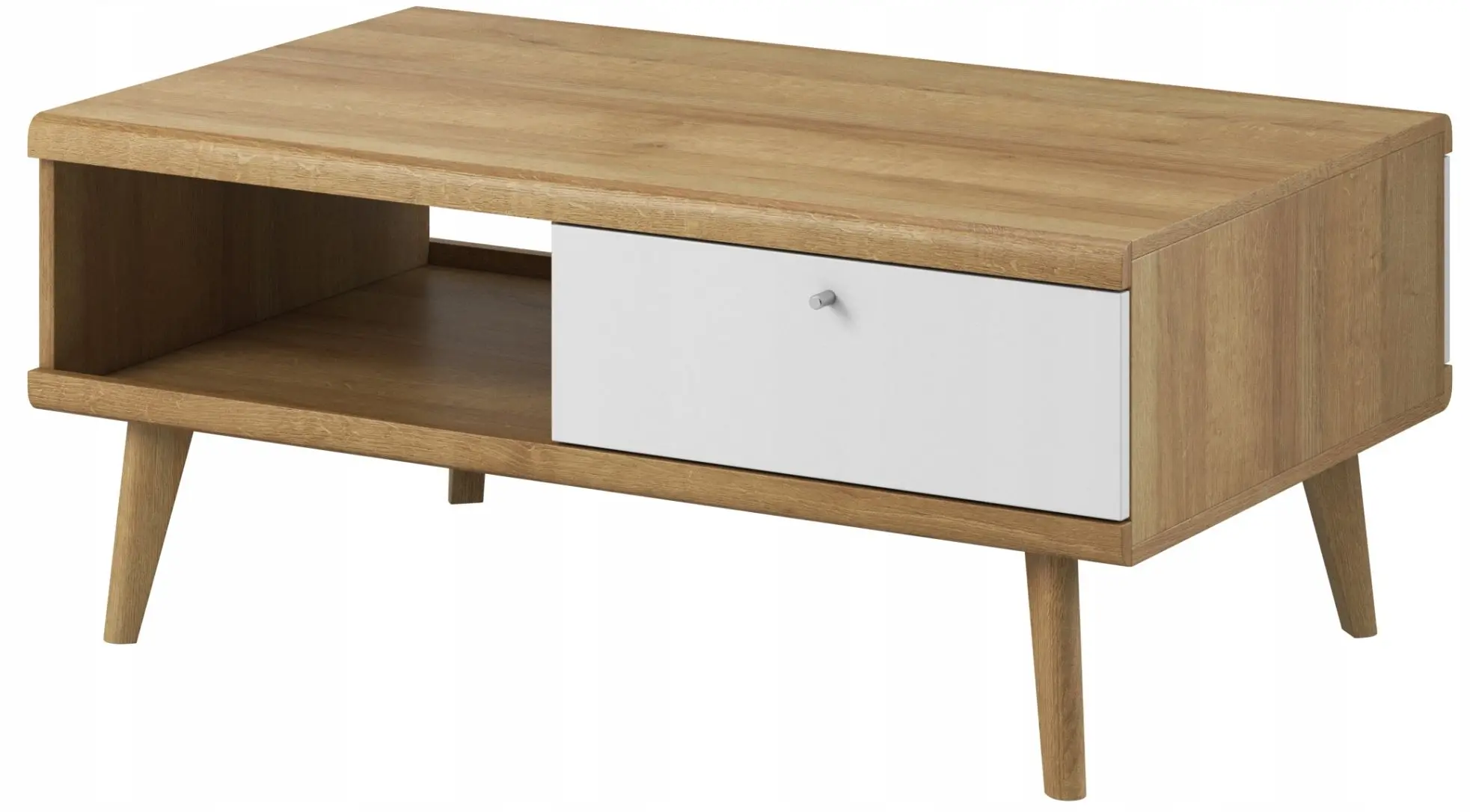Журнальный столик Mirjan24 Prime/Primo L107 (Riviera Oak/White)