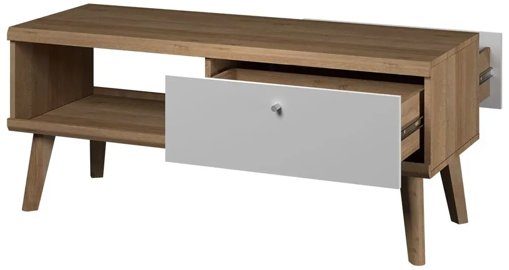 Журнальный столик Mirjan24 Prime/Primo L107 (Riviera Oak/White) - 2