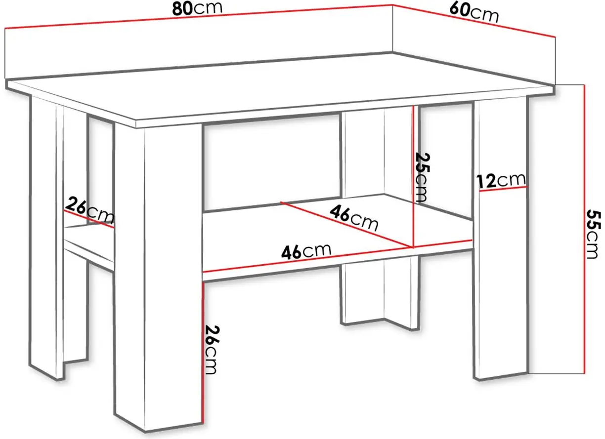 Журнальный столик Mirjan24 Pudous/Saturis (White) - 3