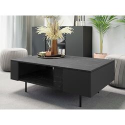 Журнальный столик Mirjan24 Salzo SL07 (Graphite/San Sebastian)