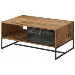 Masa pentru reviste Mirjan24 Sokrates/Dark SOL104 (Ribbeck Oak/Black Stone)