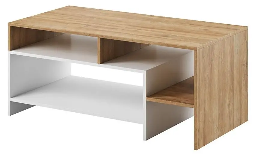 Masa pentru reviste Mirjan24 Tauron/Alva (White/Grand Oak)