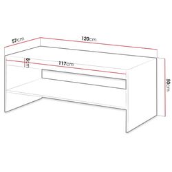 Журнальный столик Mirjan24 Tilderi/Vamos (Wotan Oak) Thumb