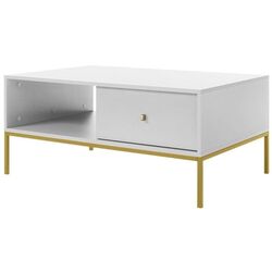 Журнальный столик Mirjan24 Tonkor TL104/Mono ML104 (White/Gold) Thumb