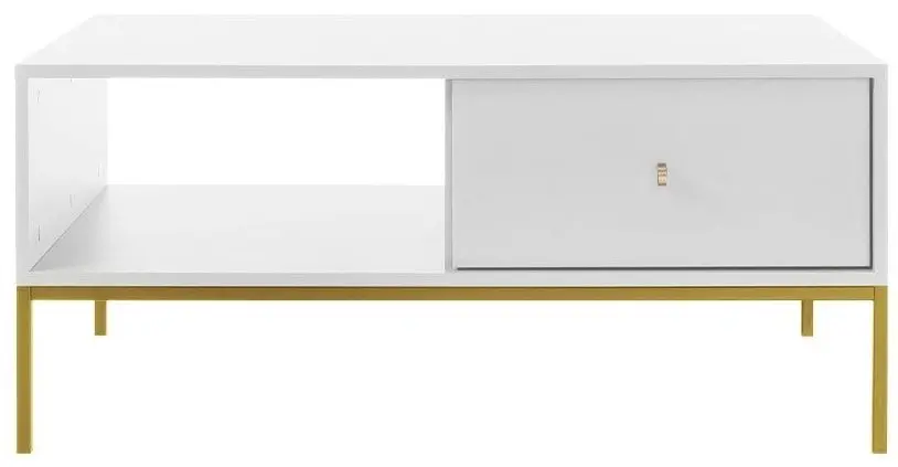 Журнальный столик Mirjan24 Tonkor TL104/Mono ML104 (White/Gold) - 4