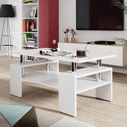 Masa pentru reviste Mirjan24 Troy/Cube (White) Thumb