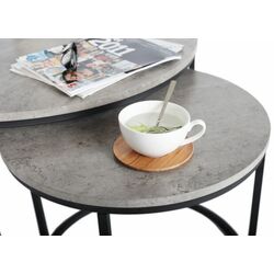 Set mese pentru reviste Mobhaus Iklin (Concrete/Black) Thumb