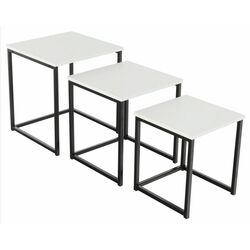 Set mese pentru reviste Mobhaus Kastler Typ 3 (White Mat/Black) Thumb