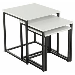 Set mese pentru reviste Mobhaus Kastler Typ 3 (White Mat/Black) Thumb