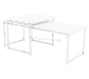 Set mese pentru reviste Mobhaus Magno Typ 2 (White/Chrome)