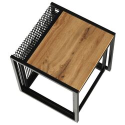 Set mese pentru reviste Mobhaus Rimbo (Oak/Black) Thumb