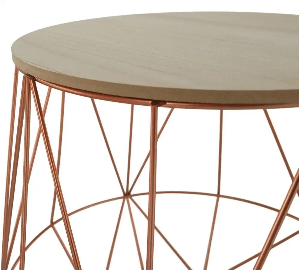 Набор журнальных столиков Mobhaus Dalux (Natural/Copper) - 5