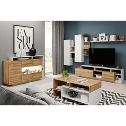 Masa pentru reviste Mobhaus Alicante (Grandson Oak/White) Thumb